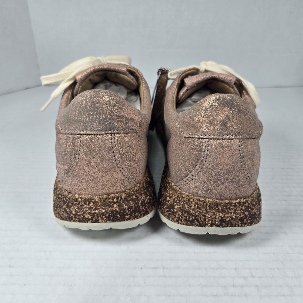 Birkenstock Wrigley Dusty Rose Metallic Sneakers Size EU 39 Narrow US Women's 8 - Picture 3 of 11